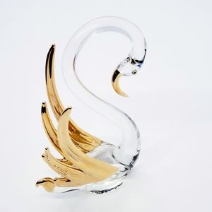 Vintage glass Swan